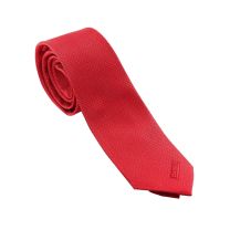 Cravate en soie, rouge