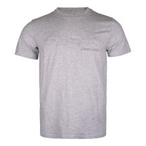 T-shirt gris avec gaufrage 