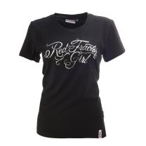 T-shirt femme Red Tractor Girl, noir