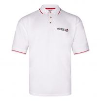 Case IH Kontrast Polo-Shirt Herren, weiß